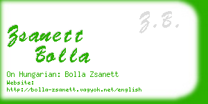zsanett bolla business card